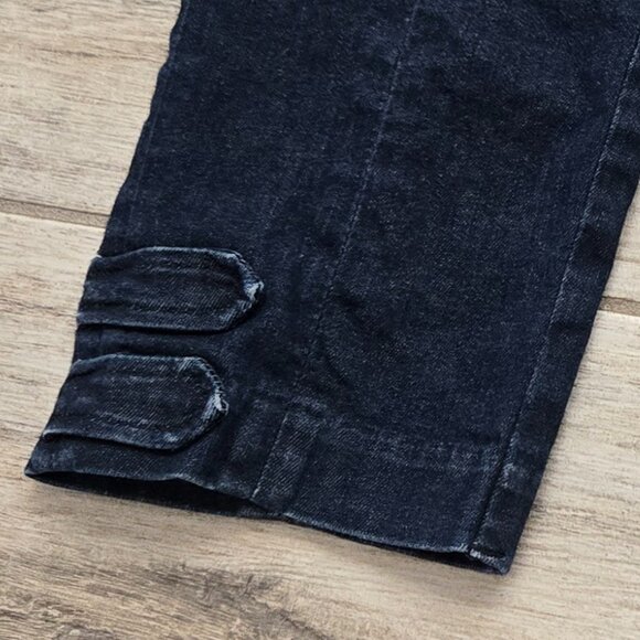 Ann Taylor High Rise Jeans Women's Side Zip Stretch Denim Ankle Strap Accent 14 - Picture 6 of 10